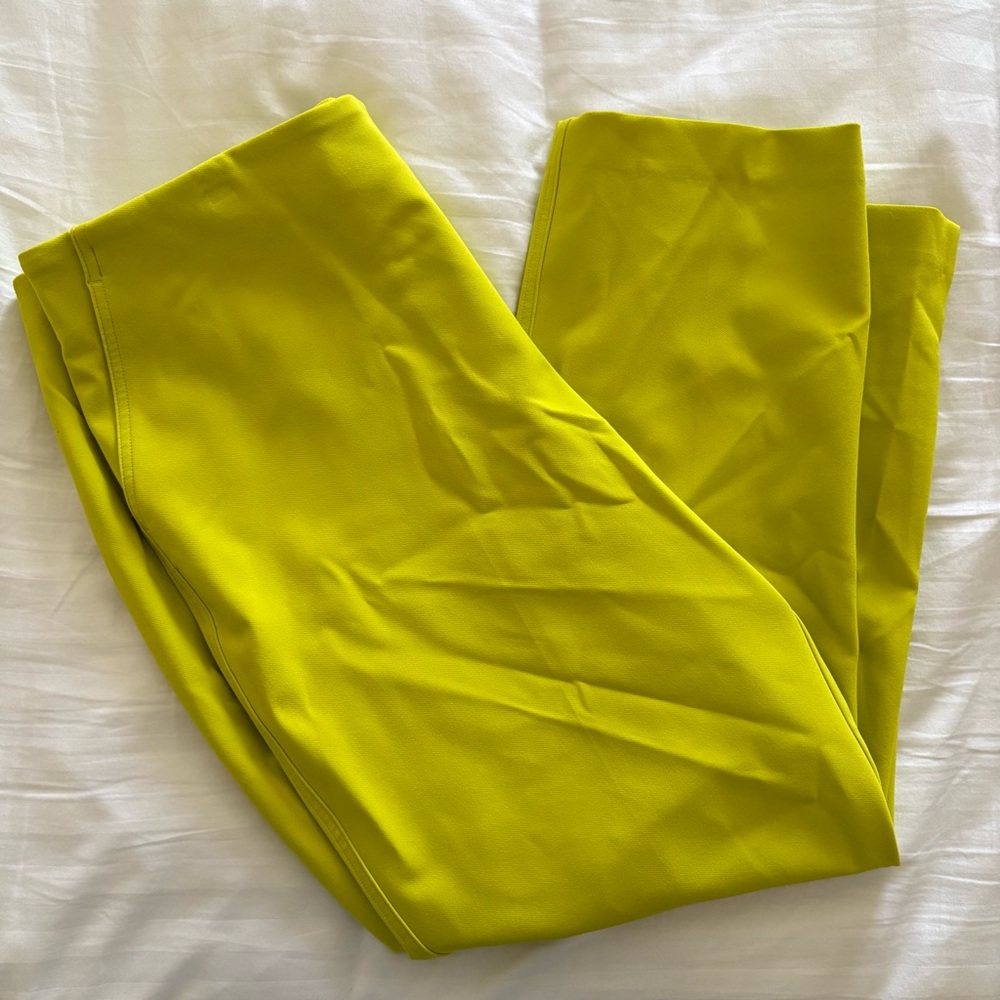 Rachel Zoe Yellow Chartreuse Wide Leg Dress Pants Size 16
